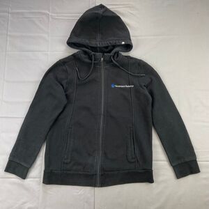 Figs M Black Zip-up Hoodie Hackensack Radiology Logo Cotton Blend 80 20 Fleece